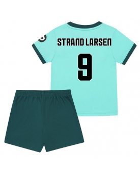 Wolves Jorgen Strand Larsen #9 Maglia Gara Trasferta Repliche 2025-26 Bambino Maniche Corte